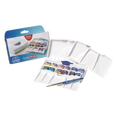 Materiais Belas Artes - Caja con 12 acuarelas Cotman PLUS 1/2 godet + deposito Winsor & Newton | totenart.com\n