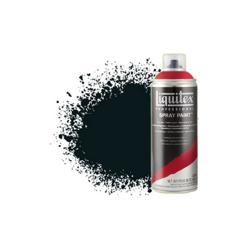 Materiais Belas Artes - Acrilico Spray preto carbono 0337, Liquitex acrílico, 400 ml. | totenart.com