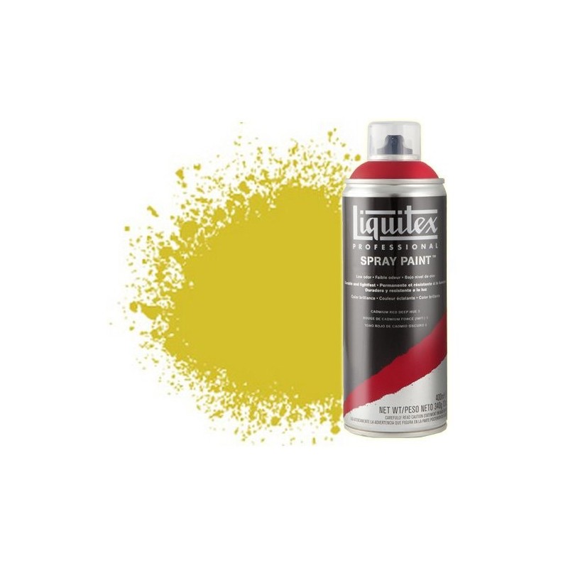 Materiais Belas Artes - Acrilico Spray azo amarelo médio 0412, Liquitex acrílico, 400 ml. | totenart.com