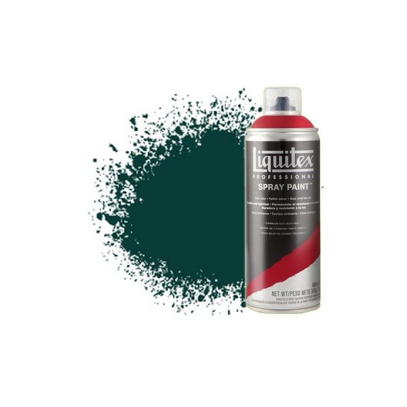 Materiais Belas Artes - Acrilico Spray Verde permanente oscuro 0350, Liquitex acrílico, 400 ml. | totenart.com