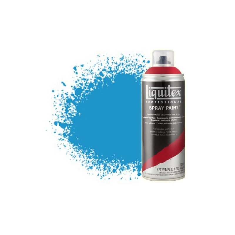 Materiais Belas Artes - Acrilico Spray Azul ceruleo 6, 6470, Liquitex acrílico, 400 ml. | totenart.com