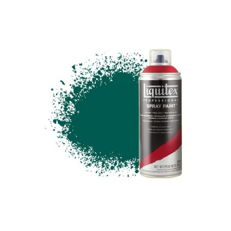 Materiais Belas Artes - Acrilico Spray Verde esmeralda 0450, Liquitex acrílico, 400 ml. | totenart.com