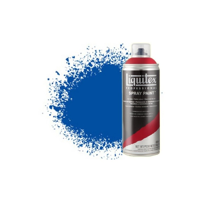 Materiais Belas Artes - Acrilico Spray Azul cobalto 0381, Liquitex acrílico, 400 ml. | totenart.com