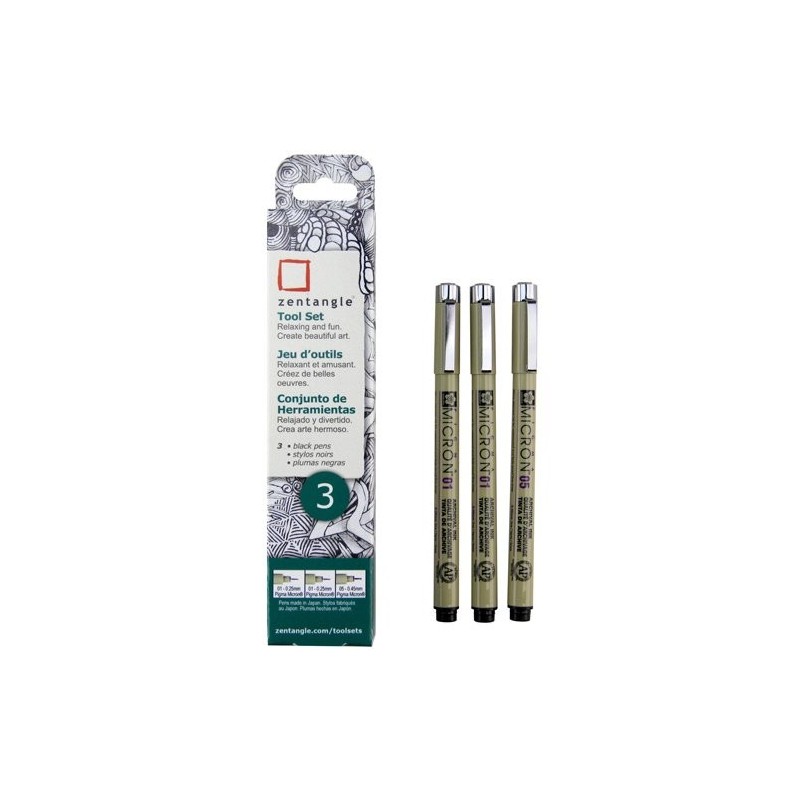 Materiais Belas Artes - Estojo Zentangle 3 piezas | totenart.com