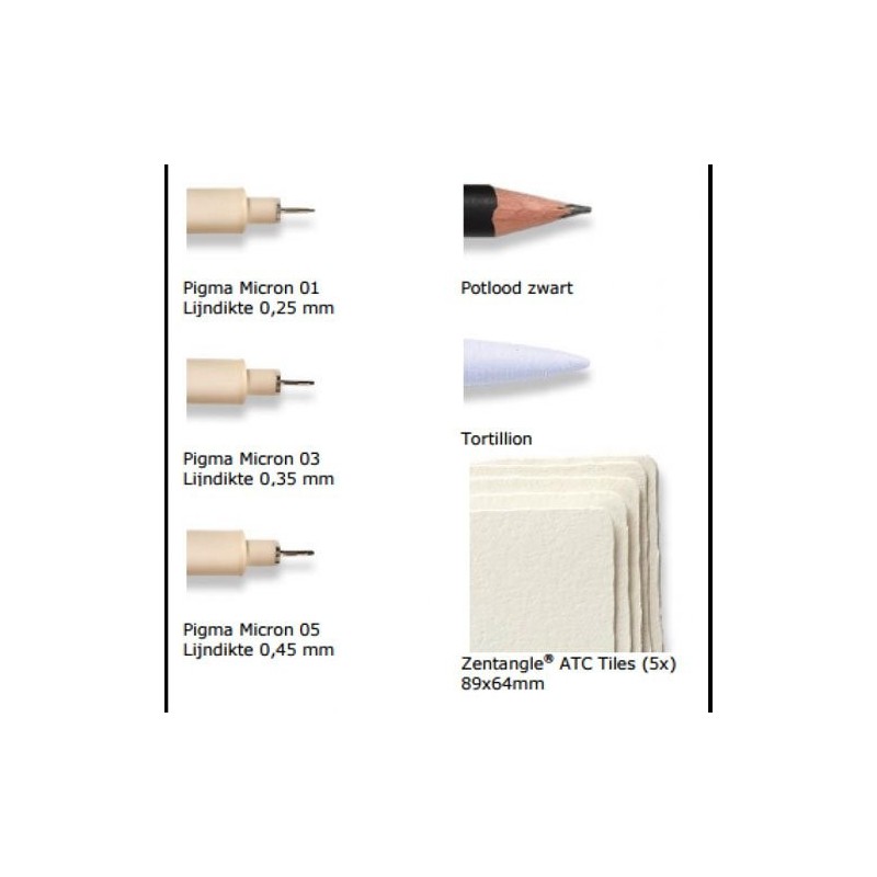 Materiais Belas Artes - Estojo Zentangle 10 piezas | totenart.com