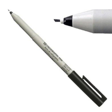Materiais Belas Artes - Marcador Preto Calligraphy pen 1 Sakura | totenart.com