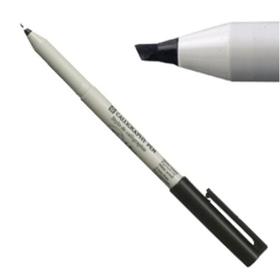 Materiais Belas Artes - Marcador Preto Calligraphy pen 3 Sakura | totenart.com