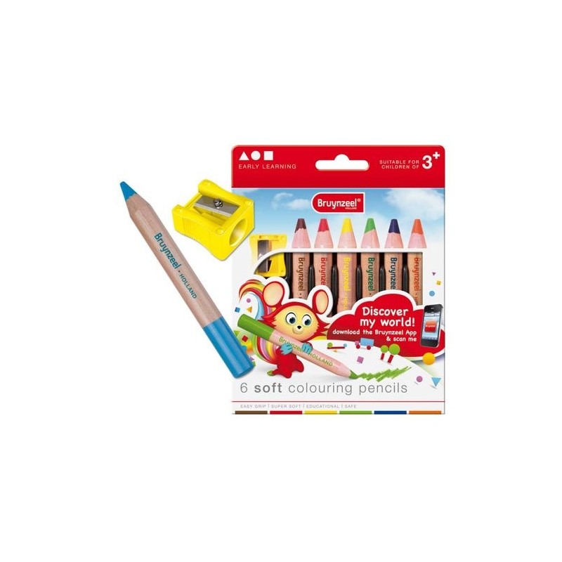 Materiais Belas Artes - Caso de 6 lapices cor Bruynzeel | totenart.com