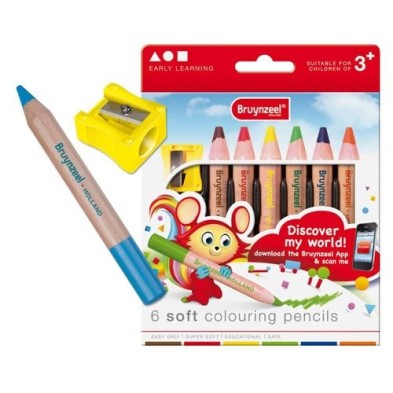 Materiais Belas Artes - Caso de 6 lapices cor Bruynzeel | totenart.com