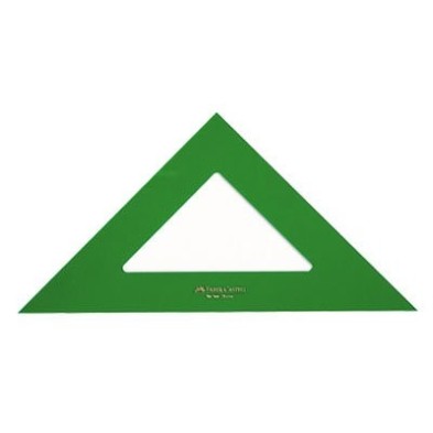 Materiais Belas Artes - Esquadra de plastico de 32 cm Faber Castell | totenart.com