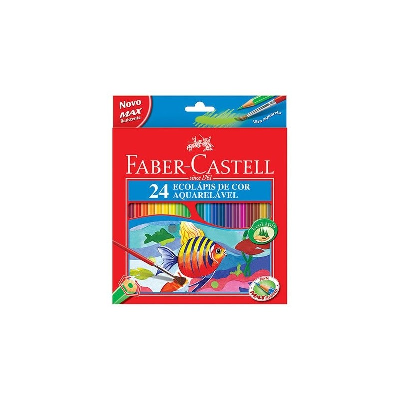 Materiais Belas Artes - Caso 24 cores acuarelavels Faber Castell | totenart.com
