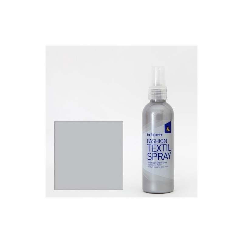 Materiais Belas Artes - Pintura textil Silver 12 SPRAY (100 ml.), La Pajarita | totenart.com