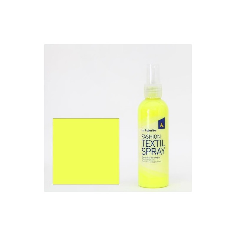 Materiais Belas Artes - Pintura textil Amarelo Fluo 13 SPRAY (100 ml.), La Pajarita | totenart.com