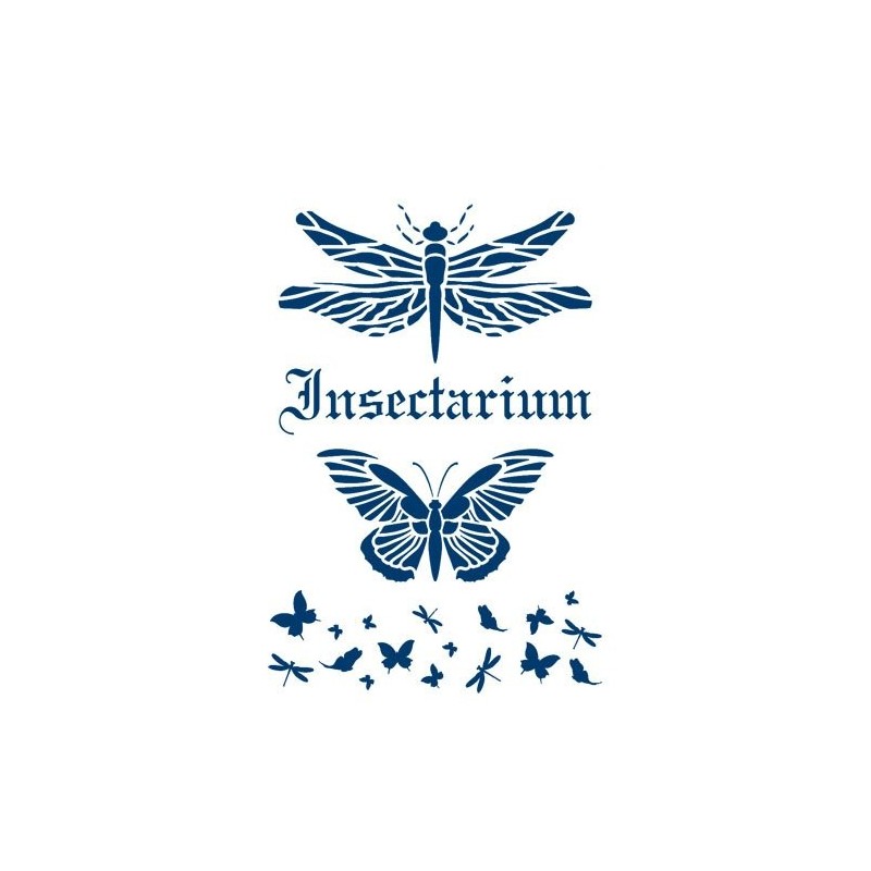 Materiais Belas Artes - Stencil 13 Insectarium 20x30cm. La Pajarita | totenart.com