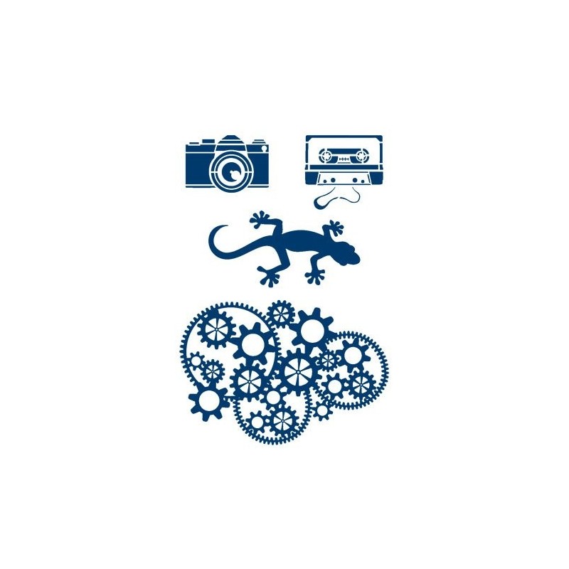 Materiais Belas Artes - Stencil 10 Indie 20x30cm. La Pajarita | totenart.com