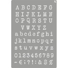 Materiais Belas Artes - Stencil 11 Typewriter 20x30cm. La Pajarita | totenart.com