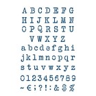 Materiais Belas Artes - Stencil 11 Typewriter 20x30cm. La Pajarita | totenart.com