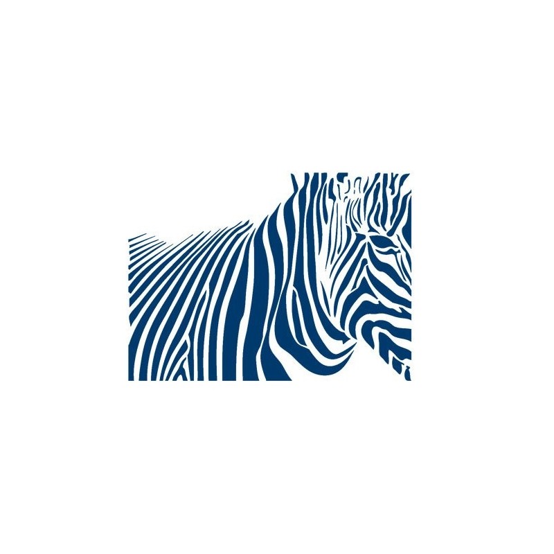 Materiais Belas Artes - Stencil 09 Zebra 20x30cm. La Pajarita | totenart.com