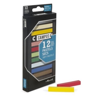 Materiais Belas Artes - Estojo Pastel Campus Raphael 12 cores | totenart.com