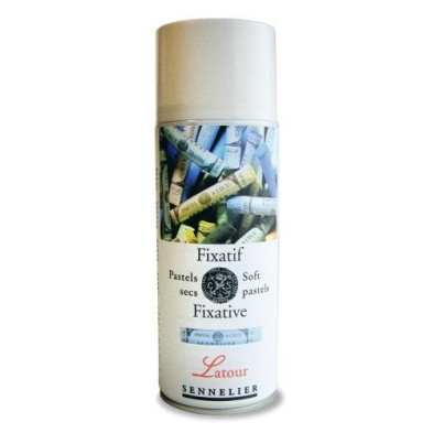 Materiais Belas Artes - Spray Fixativo Pasteis Latour Sennelier 400 ml. | totenart.com