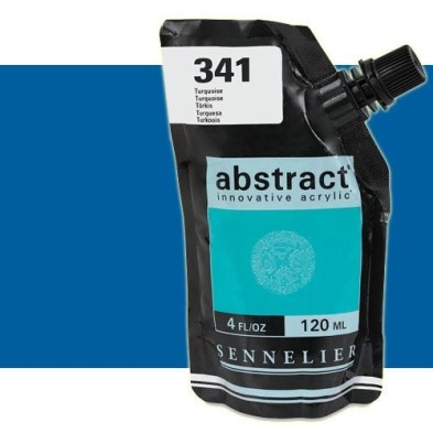 Materiais Belas Artes - Aqrilico Sennelier Abstract Azul Primário 385, 120 ml. | totenart.com