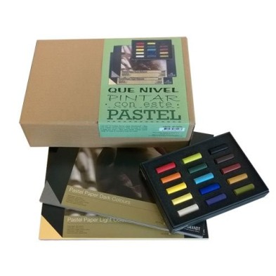 Materiais Belas Artes - Set Pastel Rembrandt, 15 medios uds. com 2 blocos | totenart.com