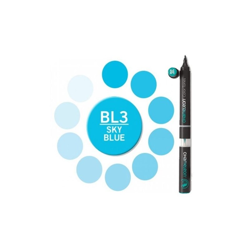 Materiais Belas Artes - Marcador Chameleon Azul Céu BL3 | totenart.com