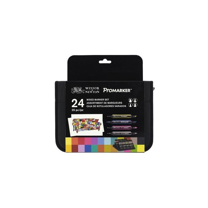 \nMateriais Belas Artes - Marcador Promarker Winsor & Newton, set 24 units - MIXED - | totenart.com