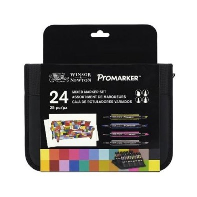 \nMateriais Belas Artes - Marcador Promarker Winsor & Newton, set 24 units - MIXED - | totenart.com