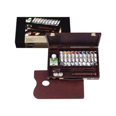 Materiais Belas Artes - Caixa de madeira Traditional acrilico Rembrandt | totenart.com