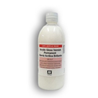 Materiais Belas Artes - Verniz Acrilico brilhante Vallejo, 500 ml. | totenart.com