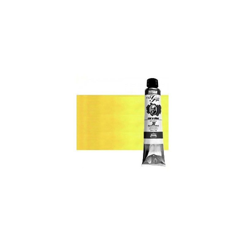 Materiais Belas Artes - Oleo Titan Goya, Amarelo Goya Medio, 200 ml. | totenart.com