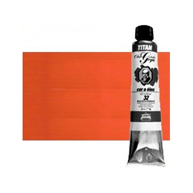 Materiais Belas Artes - Oleo Titan Goya, Vermelho Goya Escarlata, 200 ml. | totenart.com