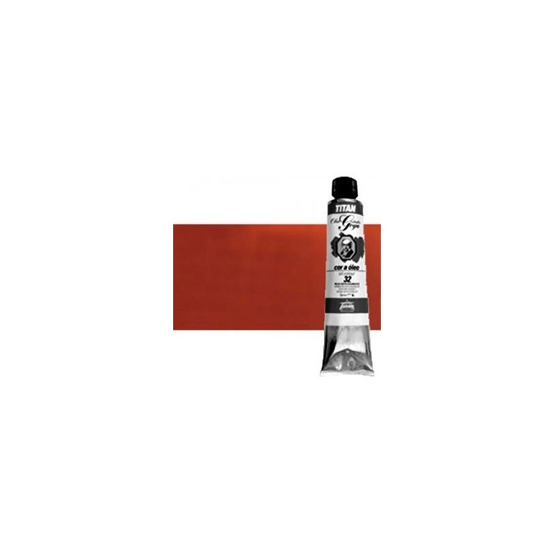 Materiais Belas Artes - Oleo Titan Goya, Vermelho Ingles Claro, 200 ml. | totenart.com