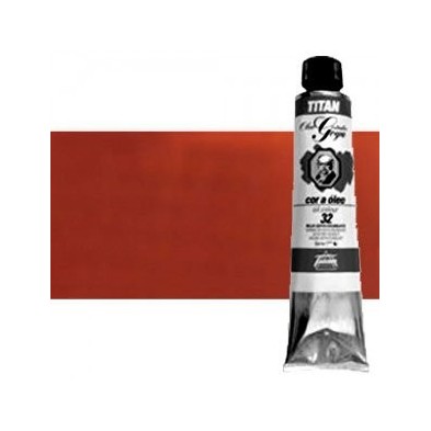 Materiais Belas Artes - Oleo Titan Goya, Vermelho Ingles Claro, 200 ml. | totenart.com