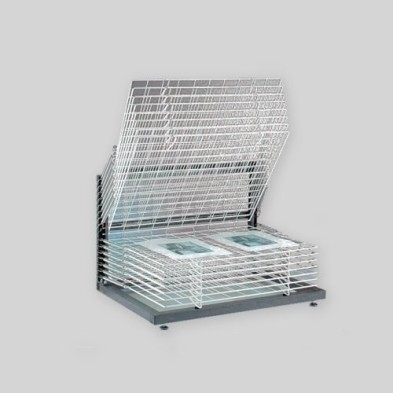 Materiais Belas Artes - \nCabine de secagem, 50x70, 15 bandejas. | totenart.com