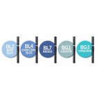 Materiais Belas Artes - Caso Chameleon de 5 Marcadores Tons Azul | totenart.com