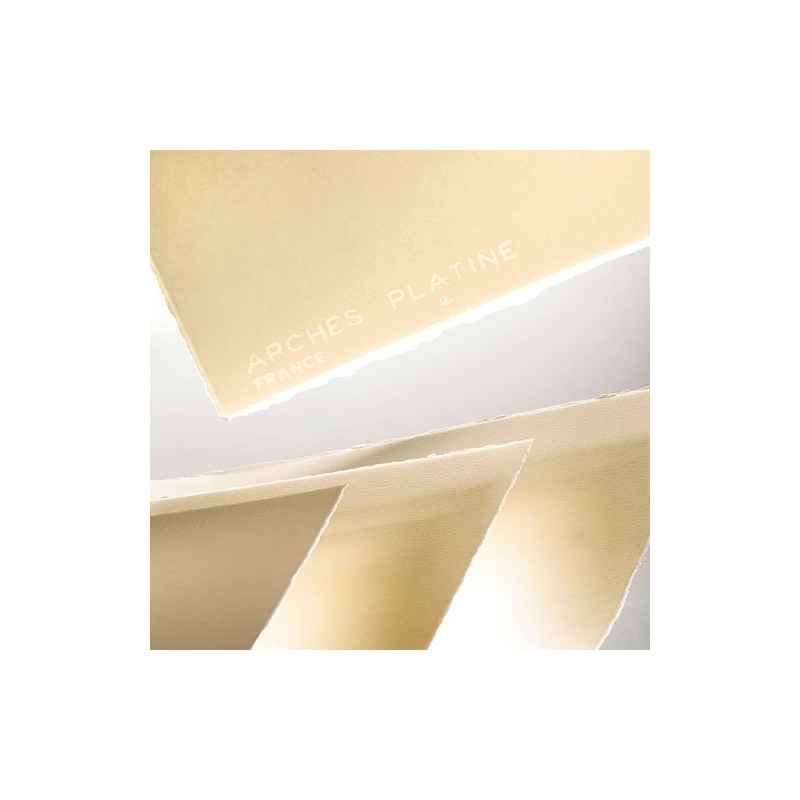 Materiais Belas Artes - Folha Arches Platine 310 gr, 56x76 cm, Branco Natural | totenart.com
