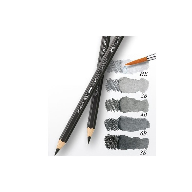 Materiais Belas Artes - Lapis Grafite Aquarelable 4B, Faber-Castell | totenart.com