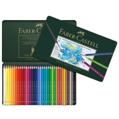 Materiais Belas Artes - Caixa metal 36 lapiz aquarelaveis Albrecht Dürer Faber-Castell | totenart.com