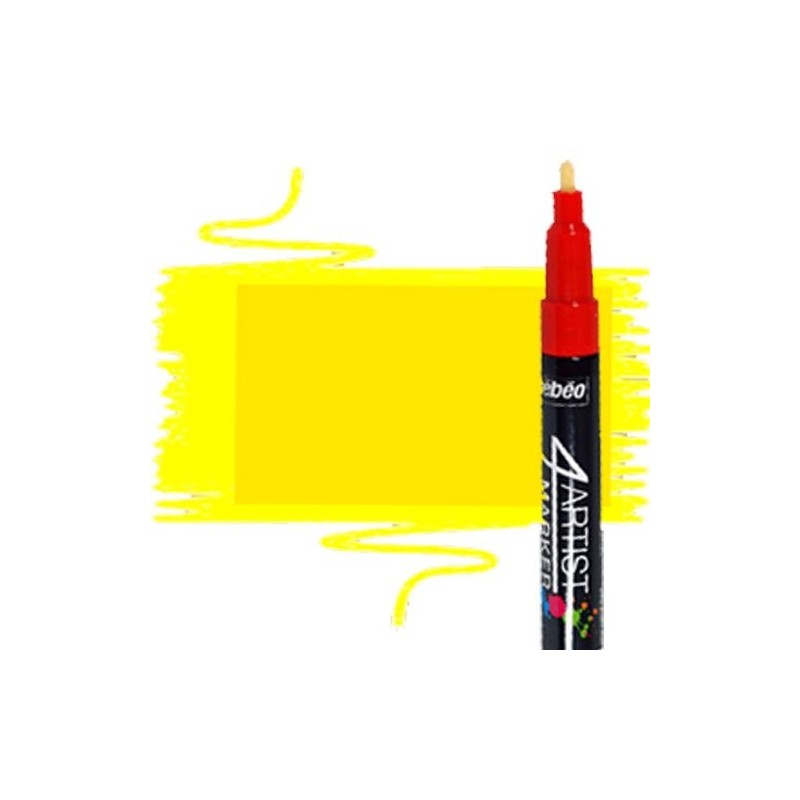 Materiais Belas Artes - Marcador 4Artist Pebeo Oleo 2 mm amarelo | totenart.com