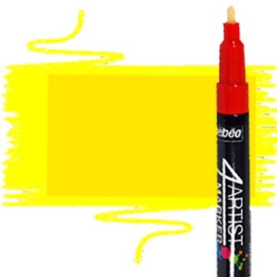 Materiais Belas Artes - Marcador 4Artist Pebeo Oleo 2 mm amarelo | totenart.com