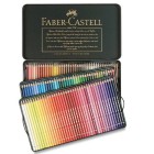 Materiais Belas Artes - Caixa metal Lápis Cor POLYCHROMO, Faber Castell (120 cores) | totenart.com