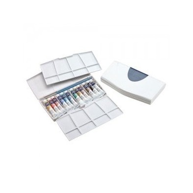Materiais Belas Artes - Caixa 12 aquarelas Cotman tubo 8 ml. e pincel Winsor & Newton | totenart.com\n