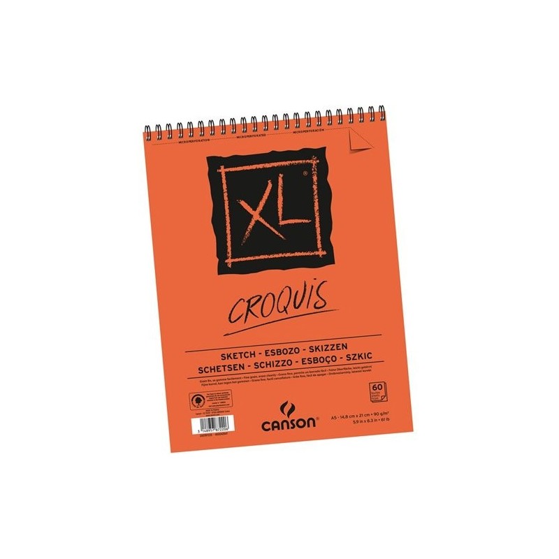 Materiais Belas Artes - XL Croquis Canson (Block), 120 f., 90 gr., 21x29.7 cm. | totenart.com