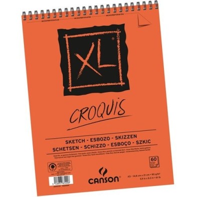 Materiais Belas Artes - XL Croquis Canson (Block), 120 f., 90 gr., 21x29.7 cm. | totenart.com