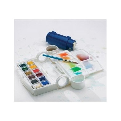 Caixa campo Aquarela Cotman 12 1/2 godets & pincel