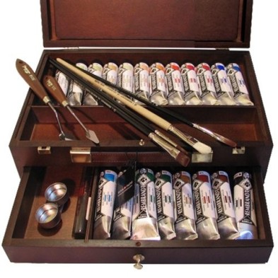 Materiais Belas Artes - Caixa de madeira Master acrilico Rembrandt | totenart.com