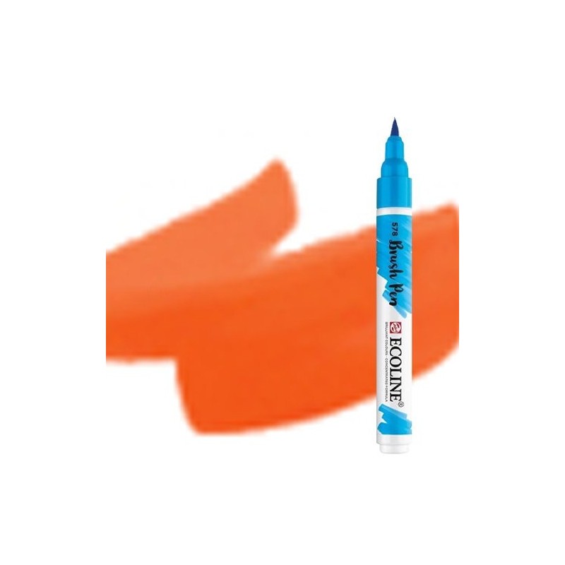 Materiais Belas Artes - Marcador Aquarela Ecoline Brush Pen Vermelhão | totenart.com