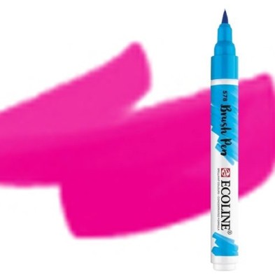 Materiais Belas Artes - Marcador Aquarela Ecoline Brush Pen Magenta | totenart.com